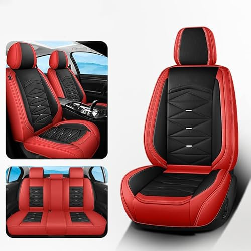 Roguzm Autositzbezüge Universal passend für MB AMG-GT Klasse A-AMG CLA-AMG CLS-AMG C-AMG E-AMG ML-AMG Vollschutz Nappa Sitzbezüge