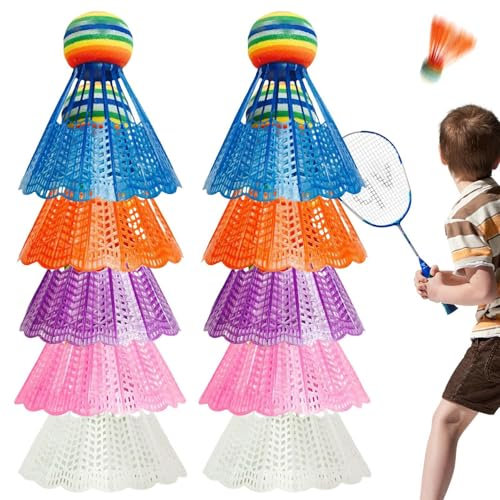 Regenbogenkopf Badminton, Badminton Shuttlecock Set Nylon Game Badminton