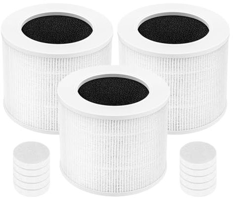 LKLNCXC Air purifier filter N85R 3 Pack Core Mini Replacement Filter，Compatible For LEVOIT， Core Mini Air Purifier, 3-IN-1 H13 True Hepa Air Filter
