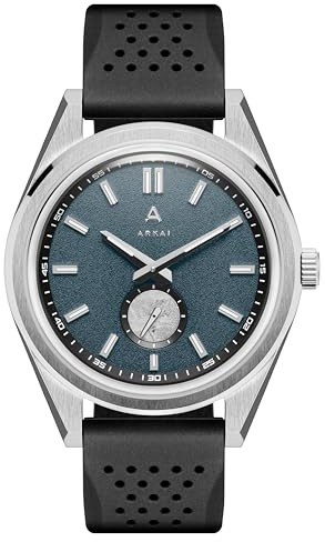 Arkai by Trendhim | Limitierte Auflage Meteoriten-Uhr | Für Männer | Antireflex, Leuchtkraft, Meteoriten-Subdial | Wasserdicht bis 100 Meter | Dänisches Design