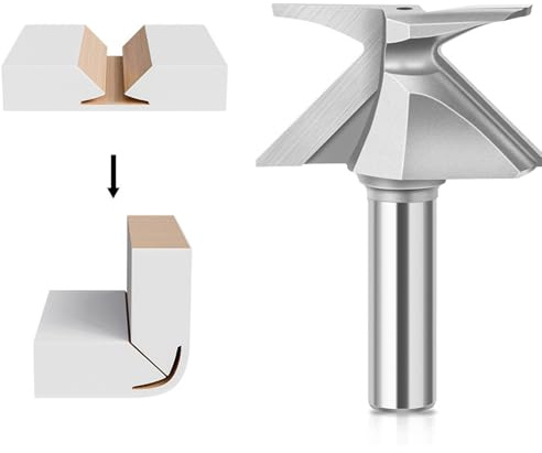 EIMSOAH Arc Bending Router Bit, Cabinet Arc Bending Router Bit, Stahl 1/2 Shank Holz Bearbeitung , für die Tür Schrank Herstellung