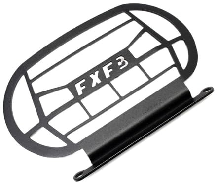 Motorrad Schwarz Stahl Scheinwerfer Verkleidung Kopf Licht Grill Abdeckung Für So&ftail M8 Fat Bob FXFB FXFBS 2018-2022 Scheinwerfer Gitter