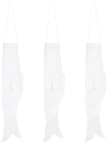 PHENOFICE 3 Stück Teiliges DIY Blanko Koinobori zum Bemalen Sichere Outdoor Japanische Karpfen-Flagge Wanddeko Kreative Bastelidee für Festivals und Kindgerechte Kunstprojekte