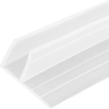 F Shape Shower Glass Door Seal Strip, 2 m | 4-6 mm Gap Sealing, For Shower Screens, For Bathtubs, For All Bathroom Shower Doors