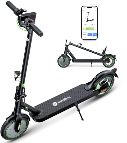 isinwheel S9Pro E Scooter mit Straßenzulassung, 350W Motor E Roller, 7.5Ah Akku bis 30km Reichweite, 8.5 Zoll Reifen, APP & LED-Display, Elektroscooter für Erwachsene