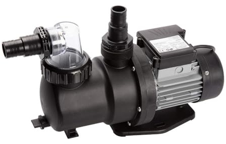 ZYWUOY Piscine hors sol HP avec minuterie, débit de 9,5 m³/h, boîtier ABS, protection contre les surcharges thermiques, pour piscines enterrées et hors sol