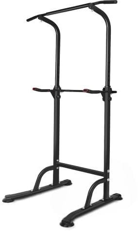 Power Tower Klimmzugstange höhenverstellbar 169–210 cm – Multifunktions-Kraftstation mit Pull Up Bar, Squat Rack & Push-up Frame, bis 149 kg, für Home Gym & Krafttraining
