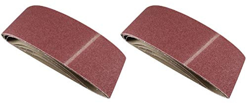 Belt Power Finger File Sander Abrasive Sanding Belts 610mm x 100mm 80 Grit 10 PK
