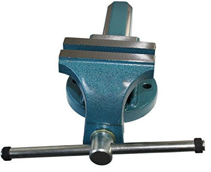 HUW24 Profi Schraubstock KF 125 unzerbrechlich geschmiedet (125 mm Backenbreite) für Hardware