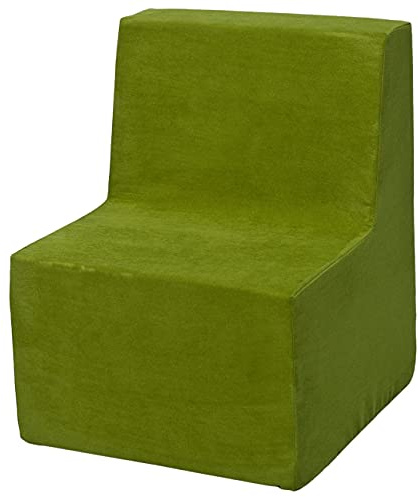 Velinda Kinderstuhl Sitzmöbel Sessel Lehnstuhl Beistellstuhl Stuhlsessel Kindermöbel (Farbe: grün)
