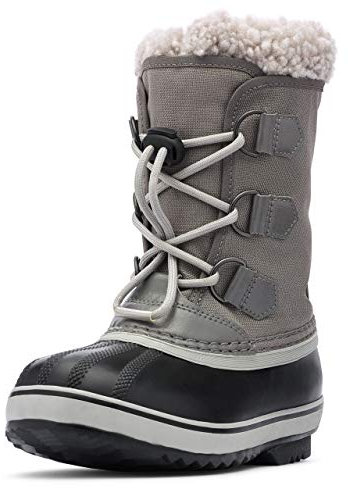 Sorel KIDS YOOT PAC NYLON WATERPROOF Schneestiefel für Unisex Kinder, Grau (Quarry x Dove) - Youth, 37 EU
