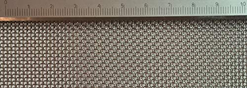 Edelstahl Drahtgewebe mit 1mm Maschenweite, 0,5mm Drahtstärke. 1m x 50cm