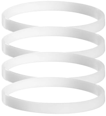 Pack of 4 White Gaskets Rubber Sealing O-Ring Replacement Part for Nutri Ninja Blenders 900W BL450-70, BL451-70, BL454-70, BL455-70 1000W BL480-70, BL480W-70, BL481-70, BL482-70, BL483-70,BL484-70