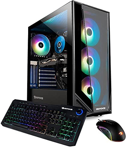 iBUYPOWER Pro Gaming PC Desktop Trace 4 MR 165i (Intel i7-10700F 2.9GHz, AMD RX 580 8GB, 16GB DDR4 RAM, 480GB SSD, 1TB HDD, WiFi Ready, Windows 10 Home)