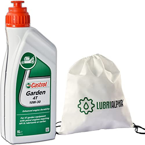 Olio per motori a 4 tempi semisintetico 10W30 lubrificante Castrol Garden 4T 10W-30 con Portachiavi Cavatappi conf. 4x1lt
