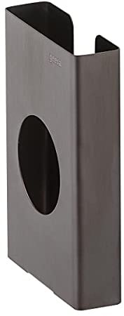 Geesa Nemox Hygienebeutelspender, Edelstahl, Farbe: Schwarz gebürstet, 86 x 135 x 27 mm