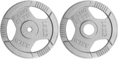 Habiba Weight Plate Home Gym Dumbbell Bumper Plate 5.1 cm Large Hole Olympic Barbell Cast Iron Dumbbell Plates for Fitness Bodybuilding