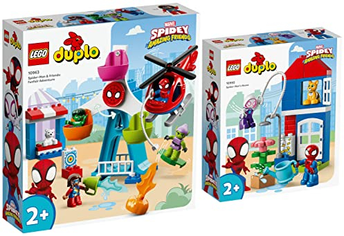Lego Duplo 2er Set:10995 Spider-Mans Haus & 10963 Spider-Man & Friends: Jahrmarktabenteuer