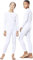 orbiz Thermo-Unterzieh-Set für Kinder, Winter, warme Unterwäsche, komplettes Set, lange Unterhose und langärmeliges Oberteil, weiß, 5-6 Jahre
