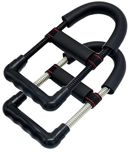 Valink Feder-Handgelenktrainer für Männer, robustes Unterarm-Trainingsgerät, Fitnessgerät, schwarze Elektrophoresi