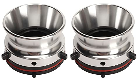 1 Paar Nab Hub Adapter für Studer ReVox für Akai für Teac, Aluminiumlegierung 10 Zoll Bandöffner von Rolle zu Rolle. (Silber)