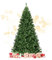 COSTWAY Albero di Natale Artificiale Realistico Rami Densi e Base in Metallo con Cuscinetto Antiscivolo, Albero di Natale per Casa e Negozio (225 CM)