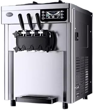 WAOCEO Ice Cream Machine Fully Automatic Commercial Countertop Ice Cream Machine Milk Tea Ice Cream Machine Stall Sweet Cone Machine Ice Cream Maker