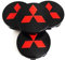 Pack of 4 Hub Caps für Mitsubishi Eclipse Spyder Pajero Sport Endeavor, Car Wheel Centre Caps Alloy Wheel Rim Caps Hub Cap für Wheel Caps, Car Decoration Badge Accessories