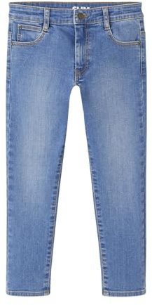Vertbaudet Jungen Slim-Fit-Jeans WATERLESS, Hüftweite Comfort, Bundweite verstellbar Double Stone 98/104