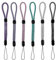 GEEHUA Amaxiu 6 Stück Handschlaufe, Verstellbare kurze Handgelenkschlaufen Universalgurt für Kamera USB Lanyard Schlüssel Geldbörse(Schwarz, Grauweiß, Grasgrün, Rosa, Hellviolett, Tiefviolett)