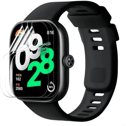 TMahhbid [5 piezas] Película hidrogel Protector de pantalla para Xiaomi Redmi Watch 4, Smartwatch Película tpu de protección transparente flexible de alta definición [sensible al tacto]
