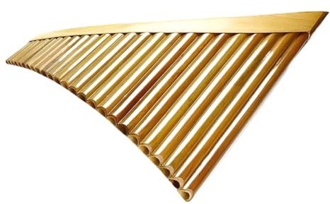 Chinese Traditional Musical Instrument 25 Pipes Pan Flute C Key Pan Pipes Woodwind Instrument Pan Flute In C Key (Color : Right)