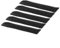 Lot de 5 filtres de climatisation en coton, 215 x 50 mm, lavables et réutilisables, noir