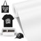 Weiß Smart Iron On for Cricut Joy Xtra, 24x200cm Plotterfolie Textil Smart Heat Transfer Vinyl Rollen, Flexfolie Plotter Textilien zum Aufbügeln, ohne Schneidematte für DIY T-Shirts, Hoodie, Stoffe