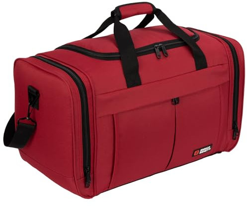 Sporttasche, Reisetasche und Fitnesstasche für Damen und Herren- Tainingstasche, Gym Bag (RED)