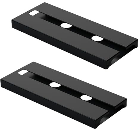 Oiieco 2 Stück Weinglashalter Hängend, Selbstklebend & Kein Bohren, Gläserhalter Unter Schrank, Stemware Rack Platzsparend, Stabil & Elegant für Küche, Bar, Restaurant & Hotel, Schwarz