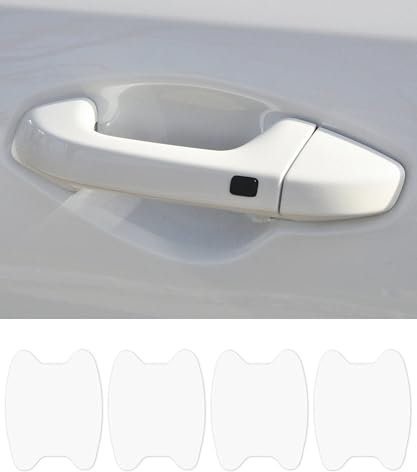 Flaconi 4PCS Car Door Protector,Car Door Handle Protector,Car Door Handle Sticker,Car Door Handle Scratch Protector,Car Door Handle Cup Protector,Universal for Most Vehicles(Transparent)