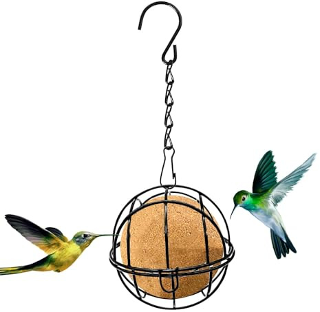 Vriusi Meisenknödel-Vogelfutterspender, Futterspender für Meisenknödel, Futterspender für den Außenbereich, robuster Edelstahl, Vogelfutterspender für Hinterhof, Wildvögel, Vogelliebhaber