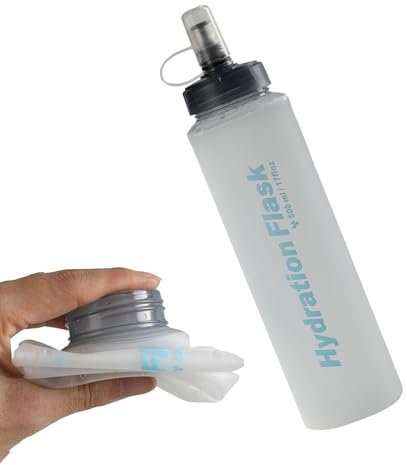 Borraccia per esterni, morbida borraccia da 500 ml, multiuso, per viaggi, jogging, corsa