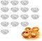 KEQAR Lot de 15 moules à gâteau réutilisables et antiadhésifs en acier inoxydable, idéal pour la cuisson de gâteaux, biscuits, muffins, tartelettes individuelles, mini quiche