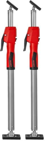 BESSEY Decken- und Montagestütze STE90 mit Pumpgriff, Verstellweg 575-910 mm, Schnellverschiebe-Taste zum Ein- und Ausfahren, Gewicht 1,80 Kg (Packung mit 2)