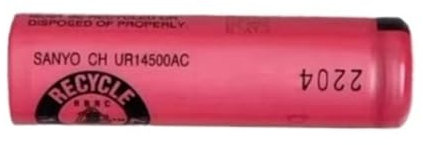 Battery for 3.7V 740mAh Pro 2 Type 3766 iO4 iO5 iO6 iO7 iO8 iO9 iO10 3758 3759 Electric Toothbrush Compatible with Braun Oral-B(Flat Head Battery,1pcs)