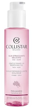 Collistar Olio Struccante Delicato, Rimuove il Trucco Waterproof, per Pelli e Occhi Sensibili, anche Portatori di Lenti a Contatto, Idratante, Lenitivo, Senza Siliconi 150 ml