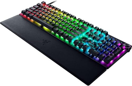 Razer Huntsman V3 Pro 8KHz - Taille réelle PC Clavier Gaming mécanique - 8KHz HyperPolling - Switches optiques analogiques - 0,1-4,0mm - Snap Tap - Rapid Trigger - Clavier FR AZERTY | Noir