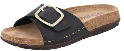 Rohde Damen Pantolette aus Leder mit Schnalle und Memory-Fußbett Rodigo-D 5875