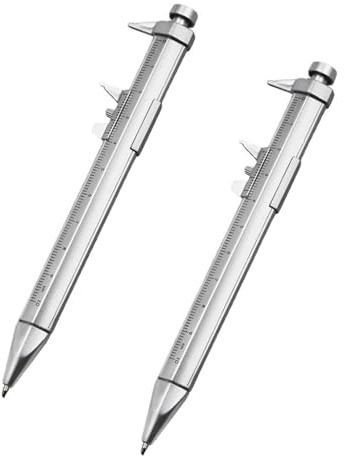 Calibro a corsoio 2 in 1 0-100mm Penna a Gadget multifunzione per uomo Donna Ingegnere Falegname Falegname Studente Falegname Penna per attrezzi