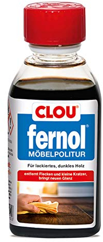 Clou Fernol Möbelpolitur Dunkel für Holzmöbel: Reinigung, Pflege und Auffrischung lackierter Möbel und Flächen, 150ml