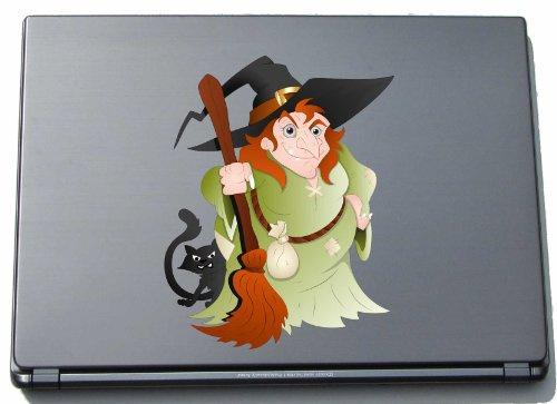 pinkelephant 15.6 inch 15 inch Laptop Skin Vinyl Decal Witch - Hexe 06 - Laptop Skin - 210 x 164 mm Sticker