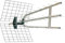 Metronic 415042 Antenne d'extérieur Trinappe amplifiée 45 dB -filtre 4G - UHF - Fiche F