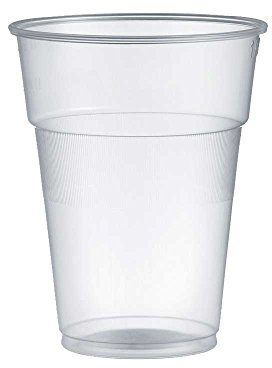 PZ 300 Bicchieri Grandi in PLASTICA ml 575 per Acqua Birre Bevande Cocktail Granite Frappe' Plastic Cups Bicchiere Maxi Rigido